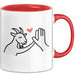 Ziegenbauer Ziegen Tier Tasse Geschenk Lustige Geschenkidee Spruch Rot Trendation