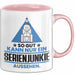 Serienjunkie Geschenk Tasse So Gut Kann Nur Ein Serienjunkie Aussehen Geschenkidee Kaffee-Becher Rosa Trendation