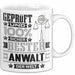 Anwalt Geschenk Lustiger Spruch für Anwalt Geschenkidee Bester Anwalt Der Welt Weiß Trendation