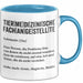 Tiermedizinischer Fachangestellter Wertschätzung Tasse Geschenk Lustige Geschenkidee Spruch Tiermedizinische Fachangestellte Blau Trendation