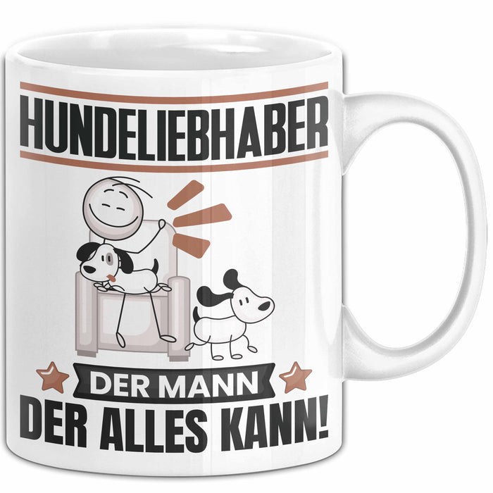 Hundeliebhaber Tasse Geschenk für Hundeliebhaber Der Mann Der Alles Kann Geschenkidee zum Geburtstag Weiß Trendation
