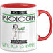 Biologin Tasse Geschenk Ich Bin Biologin Warum Weil Ich Es Kann Geschenkidee Geburtstag Rot Trendation