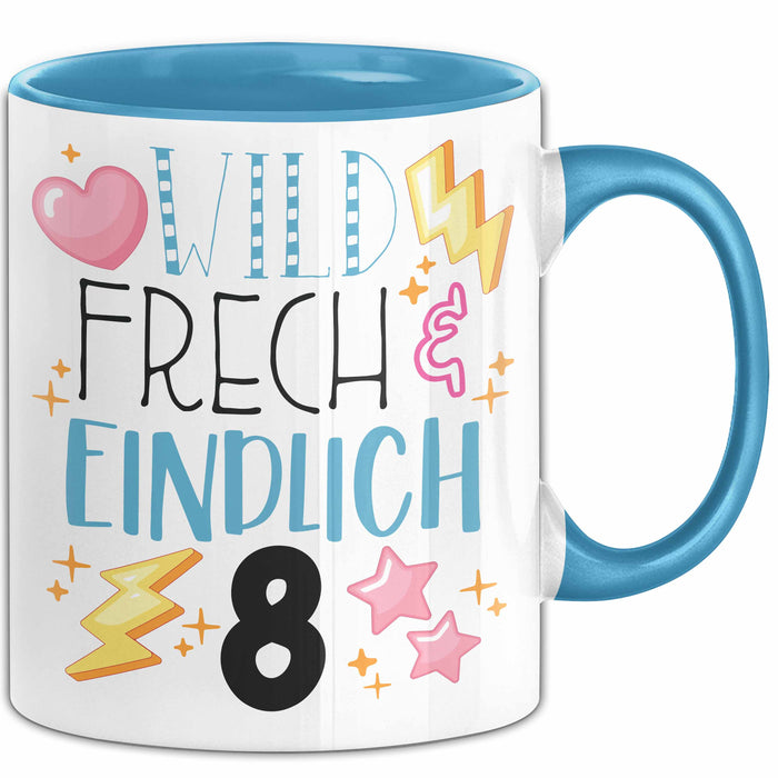 Witzige Tasse Geschenk Wild Frech Und Einfühlsam Süßes Design Blau Trendation