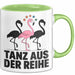 Flamingo Tier Tasse Geschenk Lustige Geschenkidee Spruch Tanz Aus Der Reihe Grün Trendation