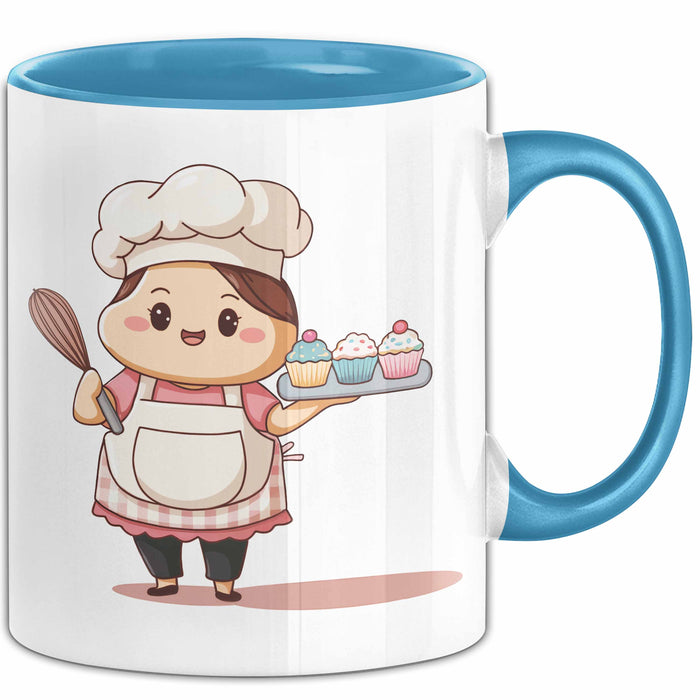 Bäcker Tasse Geschenk Lustige Geschenkidee Spruch Für Gebäck Liebhaber Blau Trendation