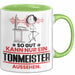 Tonmeister Geschenk Tasse So Gut Kann Nur Ein Tonmeister Aussehen Geschenkidee Kaffee-Becher Grün Trendation