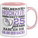 Ehemann Tasse Geschenk 25 Jahre Hochzeitstag Lustiger Spruch Seit 25 Jahren Habe ich den Da an der backe Silberhochzeit Rosa Trendation