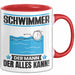 Schwimmer Tasse Geschenk für Schwimmer Der Mann Der Alles Kann Geschenkidee zum Geburtstag Rot Trendation