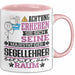Segellehrer Geschenk Tasse Lustiger Spruch Erheben Sie Sich Der Segellehrer Betritt den Raum Rosa Trendation