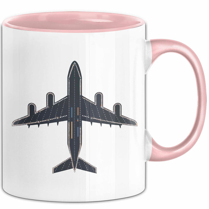 Flughafenmitarbeiter Tasse Geschenkidee für Crew Mitglied Rosa Trendation