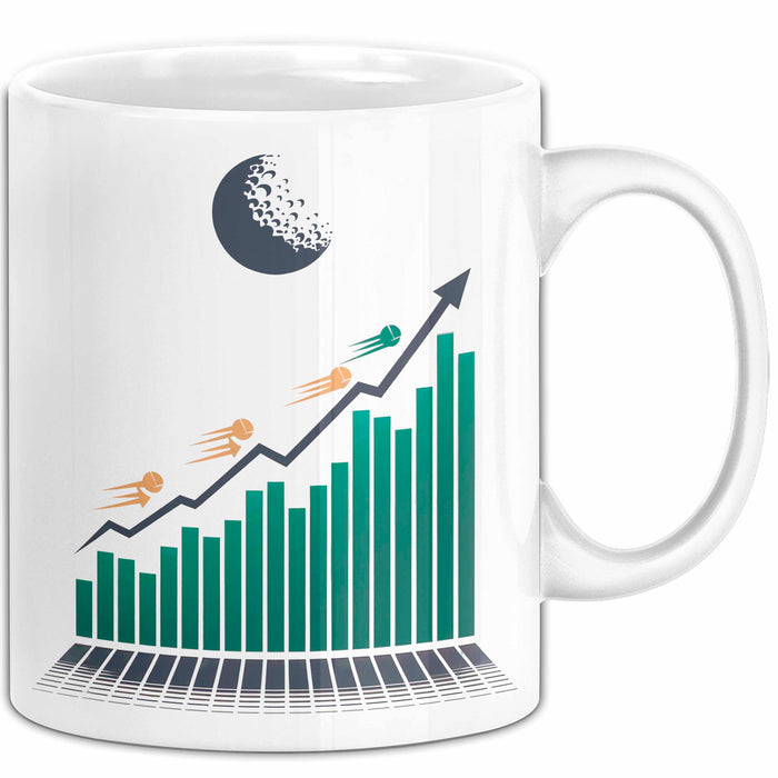 Investor Tasse Geschenkidee für Finanz und Wachstumsfans Weiß Trendation