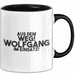 Wolfgang Tasse Aus Dem Weg! Wolfgang Im Einsatz! Geschenk Schwarz Trendation