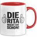 Rita Tasse Geschenk Die Rita Macht Dat Schon Geschenkidee Becher mit Name Rot Trendation