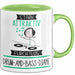 Drum-and-Bass-DJane Tasse Geschenk Becher Stark Attraktiv Furchtlos Drum-and-Bass-DJane Lustige Geschenkidee Grün Trendation