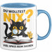 Sarkastische Katze Tasse Geschenk Lustige Geschenkidee Spruch Du Wolltest Nix Viel Spass Beim Suchen Blau Trendation
