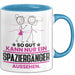 Spaziergänger Geschenk Tasse So Gut Kann Nur Ein Spaziergänger Aussehen Geschenkidee Kaffee-Becher Blau Trendation