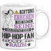 Hip-Hop-Fan Geschenk Tasse Lustiger Spruch Erheben Sie Sich Der Hip-Hop-Fan Betritt den Raum Weiß Trendation