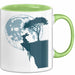 Kaninchen Hase Tierliebhaber Tasse Geschenk Lustige Geschenkidee Spruch Grün Trendation