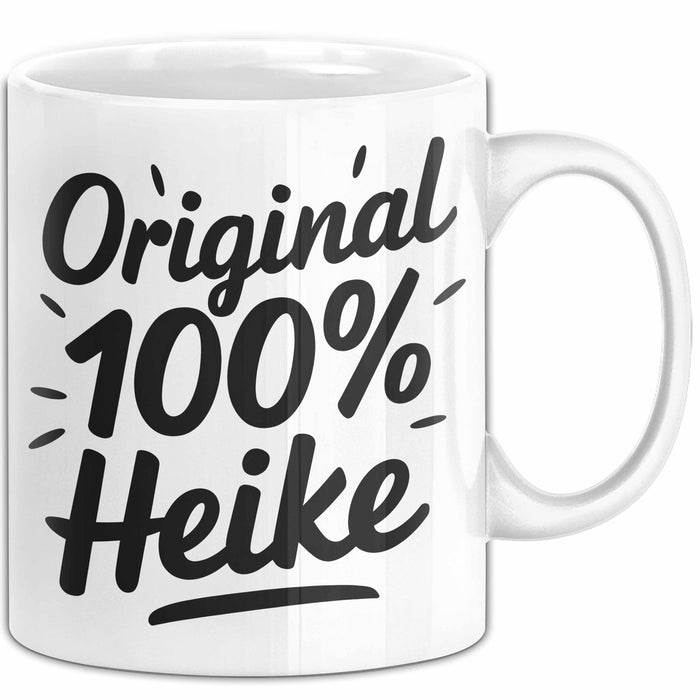Heike Tasse Geschenk Original 100% Heike Geschenkidee Geburtstag Weiß Trendation