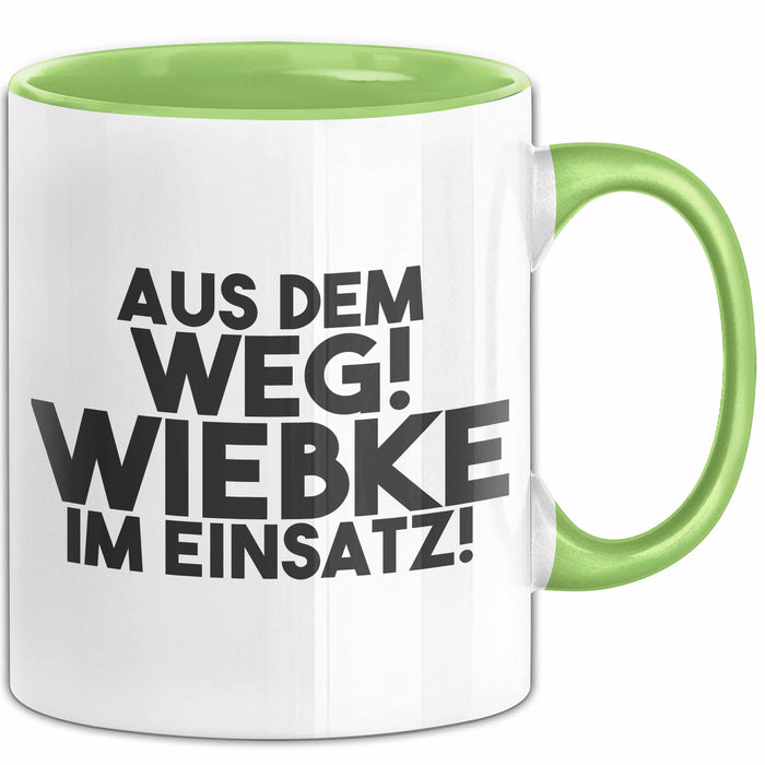 Wiebke Tasse Aus Dem Weg! Wiebke Im Einsatz! Geschenk