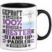 Stand-Up-Paddler Geschenk Lustiger Spruch für Stand-Up-Paddler Geschenkidee Bester Stand-Up-Paddler Der Welt Schwarz Trendation