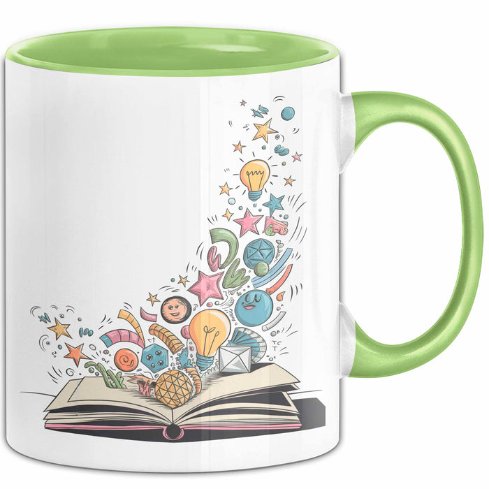 Illustrator Tasse Geschenkidee für Zeichenkünstler Grün Trendation