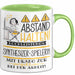 Synthesizer-Spielerin Tasse Geschenk Lustig Abstand Halten Hochleistungs-Synthesizer-Spielerin Mit Drang Zur Perfektion Bei Der Arbeit Grün Trendation