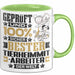 Tierheimmitarbeiter Geschenk Lustiger Spruch für Tierheimmitarbeiter Geschenkidee Bester Tierheimmitarbeiter Der Welt Grün Trendation