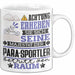 Para-Sportler Geschenk Tasse Lustiger Spruch Erheben Sie Sich Der Para-Sportler Betritt den Raum Weiß Trendation