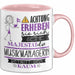 Musikmanagerin Tasse Geschenk Lustiger Spruch Bitte Erheben Sie Sich Seine Majestät Die Musikmanagerin Betritt Den Raum Rosa Trendation