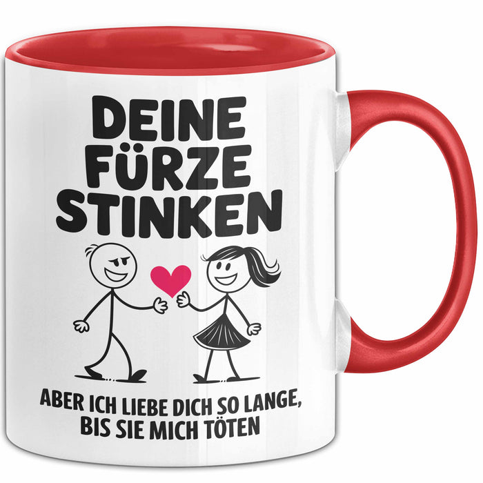 Liebe Tasse Geschenk Deine Fuerze Stinken Ich Liebe Dich Geschenkidee Partner Rot Trendation