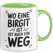 Birgit Tasse Geschenk Wo Eine Birgit Ist Ist Auch Ein Weg Geschenkidee Becher mit Name Grün Trendation