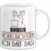 Geschenk für Vogelzüchterin Tasse Lustige Geschenkidee Geburtstag Ich Bin Vogelzüchterin Ich Darf Das Weiß Trendation