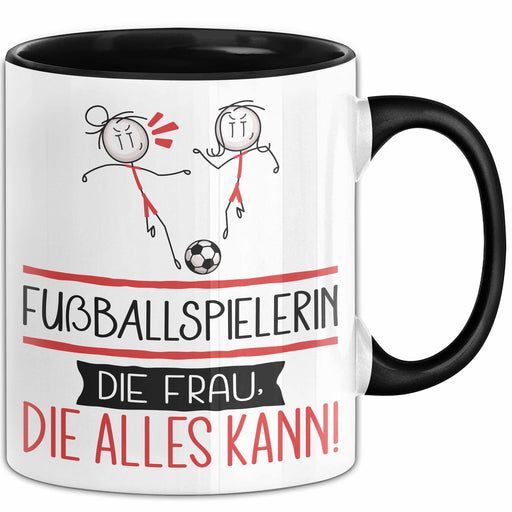 Fußballspielerin Geschenk Tasse Becher Die Frau Die Allen Kann Geschenkidee für eine Fußballspielerin Lustig Trendation