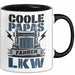 Lkw Fahrer Trucker Tasse Geschenk Lustige Geschenkidee Spruch Coole Papas Fahren Lkw Trendation