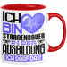 Straßenbauer Ausbildung Tasse Geschenk Ich Bin Straßenbauer In Der Ausbildung Ich Darf Das Geschenkidee Spruch Rot Trendation