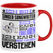 Singer-Songwriter Geschenk Tasse Geschenkidee für Singer-Songwriter Geburtstag Lustig Ich Bin Singer-Songwriter Ich Kann Es Dir Erklären Aber Nicht Für Dich Verstehen Rot Trendation