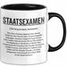 Prüfung Humor Tasse Geschenk Lustige Geschenkidee Spruch Staatsexamen Trendation
