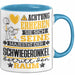 Schwiegeronkel Geschenk Tasse Lustiger Spruch Erheben Sie Sich Der Schwiegeronkel Betritt den Raum Blau Trendation