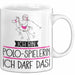Geschenk für Polo-Spielerin Tasse Lustige Geschenkidee Geburtstag Ich Bin Polo-Spielerin Ich Darf Das Weiß Trendation