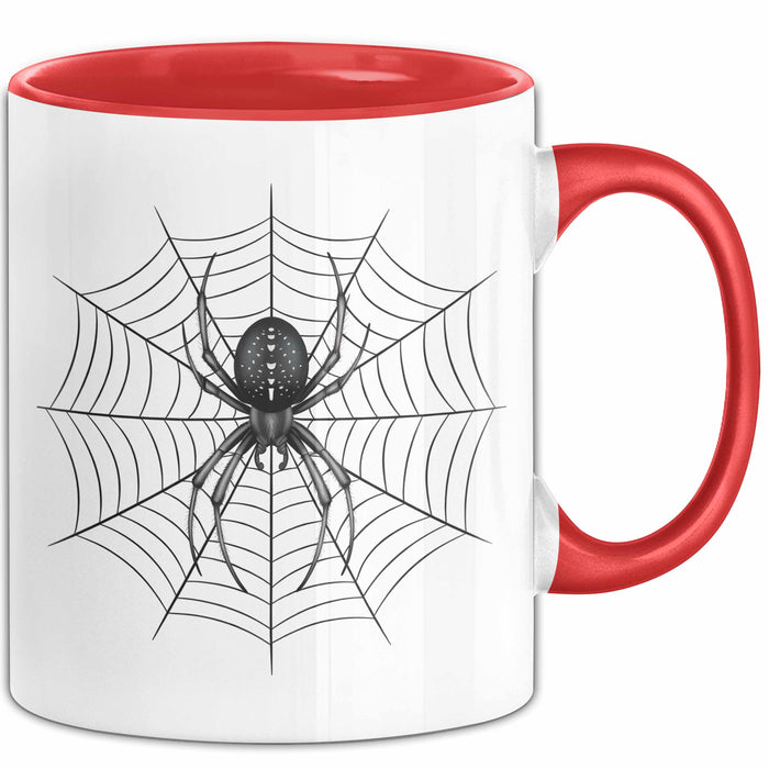 Spinne Vogelspinne Tier Tasse Geschenk Lustige Geschenkidee Spruch Rot Trendation