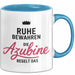Büroarbeit Kollege Tasse Geschenk Lustige Geschenkidee Spruch Ruhe Bewahren Die Azubine Regelt Das Blau Trendation