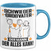 Schwiegergroßvater Tasse Geschenk für Schwiegergroßvater Der Mann Der Alles Kann Geschenkidee zum Geburtstag Blau Trendation