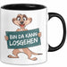 Erdmännchen Tier Tasse Geschenk Lustige Geschenkidee Spruch Bin Da Kann Losgehen Schwarz Trendation