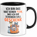 Sarkastische Katze Tasse Geschenk Lustige Geschenkidee Spruch Ich Bin Das Hab' Keinen Plan, Was Ich Dir Schenken Soll Geschenk Schwarz Trendation