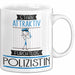 Polizistin Tasse Geschenk Becher Stark Attraktiv Furchtlos Polizistin Lustige Geschenkidee Weiß Trendation