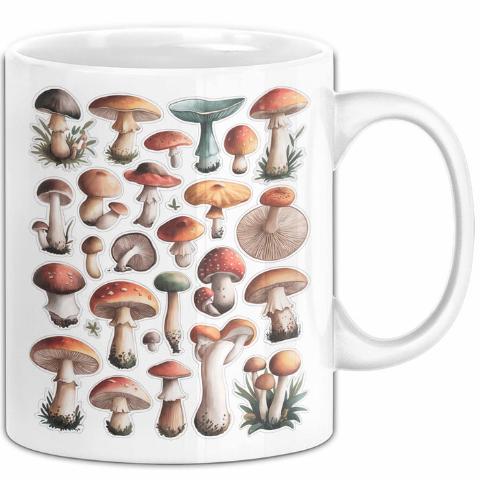Pilzliebhaber Tasse Geschenkidee Pilz Fan Geschenkidee Lustig Weiß Trendation