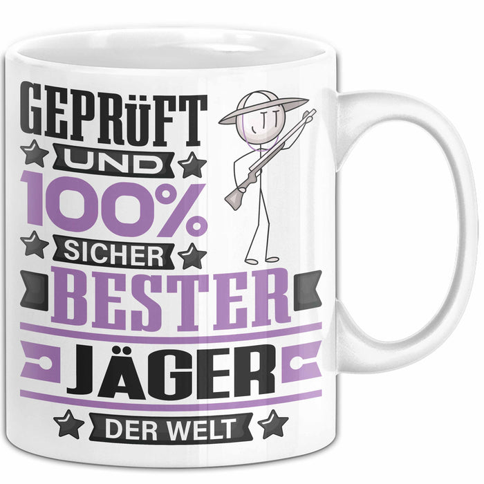 Jäger Geschenk Lustiger Spruch für Jäger Geschenkidee Bester Jäger Der Welt Weiß Trendation