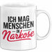 Krankenschwester Pflege Betreuung Tasse Geschenk Lustige Geschenkidee Spruch Ich Mag Menschen In Narkose Weiß Trendation