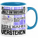 Jazz-Enthusiast Geschenk Tasse Lustige Geschenkdiee für einen Jazz-Enthusiast Geburtstag Ich Bin Jazz-Enthusiast Ich Kann Es Dir Erklären Aber Nicht Für Dich Verstehen Blau Trendation